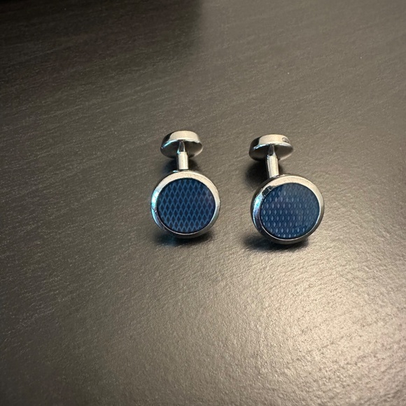 Hugo Boss Blue Cuff Links - Picture 2 of 4